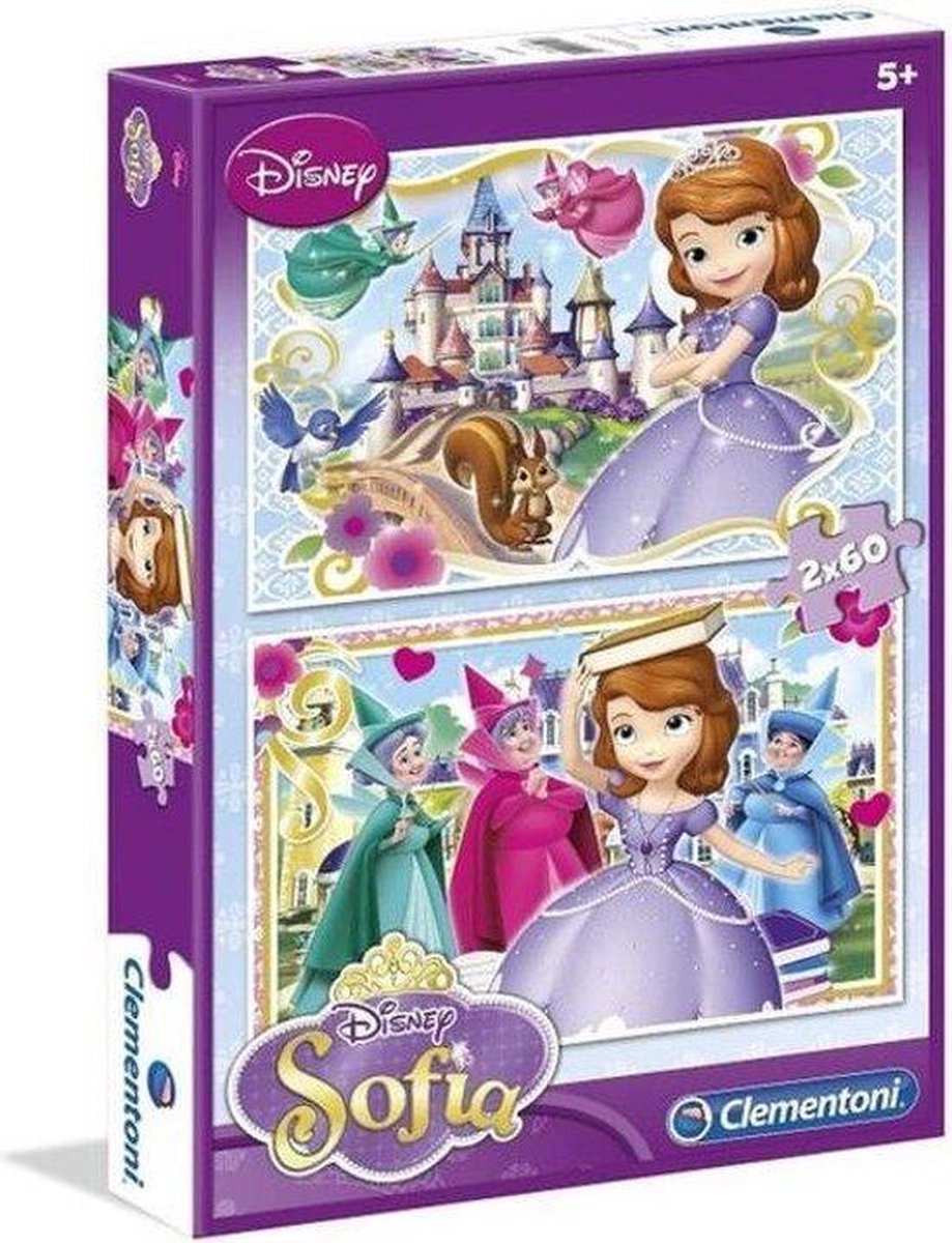 Disney | Sofia The Princess | Puzzel Kinderen | 2 x 60 stukjes